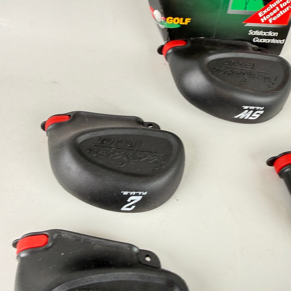 Face Saver Iron Covers P.L.U.S. Golf Set 9pc Black Vintage made in USA - Picture 6 of 8